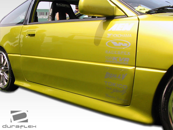 1988-1991 Honda CR-X Duraflex Type M Body Kit - 4 Piece - Includes Type M Front Bumper Cover (100815) Type M Rear Bumper Cover (100817) Type M Side Skirts Rocker Panels (100818)