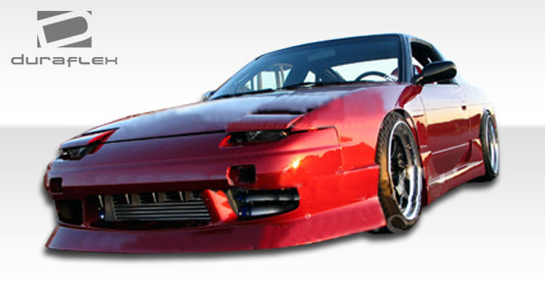 1989-1994 Nissan 240SX S13 HB Duraflex Type U Body Kit - 4 Piece - Includes Type U Front Bumper Cover (103547)Type U Rear Bumper Cover (103549) Type U Side Skirts Rocker Panels (103548)
