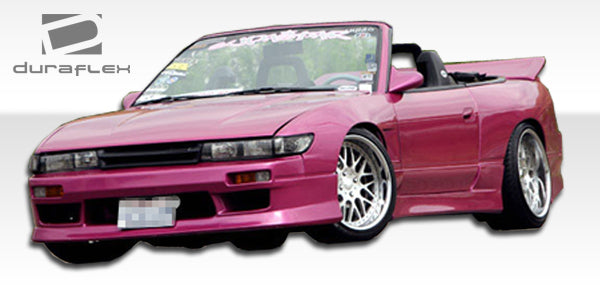 1989-1994 Nissan 240SX S13 HB Duraflex V-Speed Body Kit - 4 Piece - Includes V-Speed Front Bumper Cover (100886) V-Speed Rear Bumper Cover (100865) V-Speed Side Skirts Rocker Panels (100887)