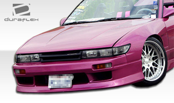1989-1994 Nissan 240SX S13 Duraflex Silvia S13 Conversion V-Speed Kit - 4 Piece - Includes S13 Conversion V-Speed Front Bumper Cover (102204) S13 Conversion M-1 Sport Fenders (100877) S13 Conversion M-1 Sport Hood (102203)