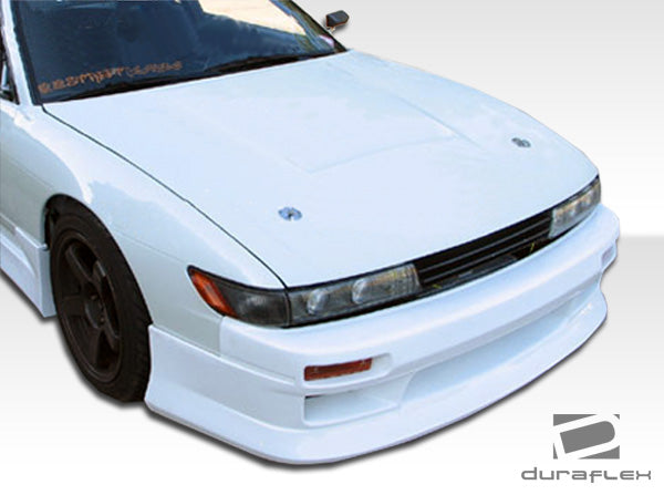 1989-1994 Nissan 240SX S13 Duraflex Silvia S13 Conversion V-Speed Kit - 4 Piece - Includes S13 Conversion V-Speed Front Bumper Cover (102204) S13 Conversion M-1 Sport Fenders (100877) S13 Conversion M-1 Sport Hood (102203)