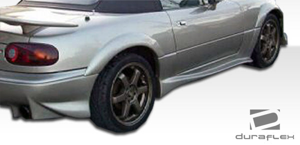 1990-1997 Mazda Miata Duraflex VX Body Kit - 4 Piece - Includes VX Front Bumper Cover (104492) VX Rear Bumper Cover (104493) Vader Side Skirts Rocker Panels (100963)