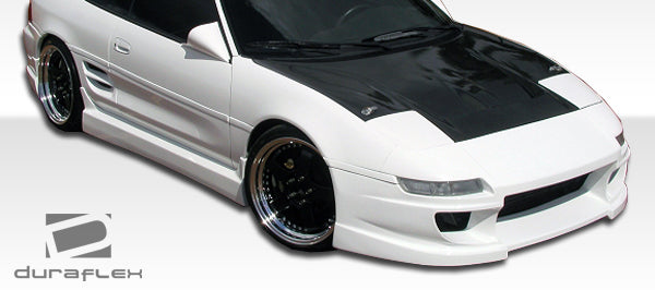 1991-1995 Toyota MR2 Duraflex Type B Body Kit - 5 Piece - Includes Type B Front Bumper Cover (101034) Type B Rear Add On Bumper Spat Extensions (101035) Type B Side Skirts Rocker Panels (101036)