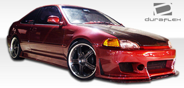 1992-1995 Honda Civic 2DR / 4DR Duraflex B-2 Body Kit - 4 Piece - Includes B-2 Front Bumper Cover (101113) B-2 Side Skirts Rocker Panels (105542) B-2 Rear Bumper Cover (105543)