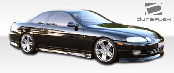 1992-2000 Lexus SC Series SC300 SC400 Duraflex V-Speed Body Kit - 4 Piece - Includes V-Speed Front Bumper Cover (101183) V-Speed Rear Lip Under Spoiler Air Dam (101184) V-Speed Side Skirts Rocker Panels (101185)