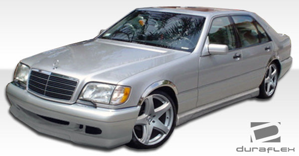 1992-1999 Mercedes S Class W140 Duraflex W-1 Body Kit - 4 Piece - Includes W-1 Front Bumper Cover (105382) W-1 Side Skirts Rocker Panels (105383) W-1 Rear Bumper Cover (105384)