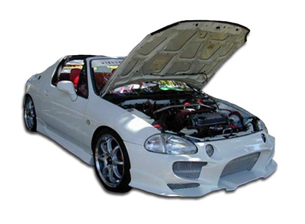 1993-1997 Honda Del Sol Duraflex Aggressive Body Kit - 4 Piece - Includes Aggressive Front Bumper Cover (101244) Xtreme Rear Bumper Cover (101250) Aggressive Side Skirts Rocker Panels (101245)