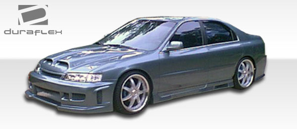 1996-1997 Honda Accord 4DR Duraflex R34 Body Kit - 4 Piece - Includes R34 Front Bumper Cover (101476) Spyder Rear Bumper Cover (101713) Spyder Side Skirts Rocker Panels (101450)
