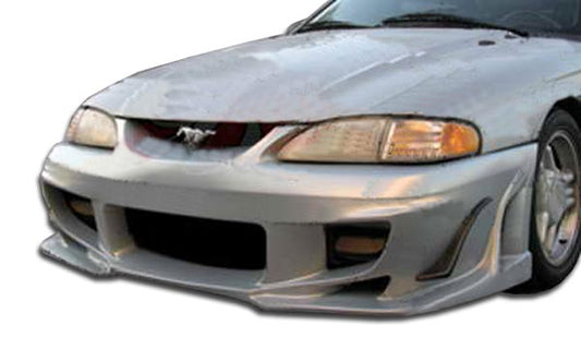 1994-1998 Ford Mustang Duraflex Bomber Body Kit - 4 Piece - Includes Bomber Front Bumper Cover (103925) Bomber Side Skirts Rocker Panels (103926) Bomber Rear Bumper Cover (103927)
