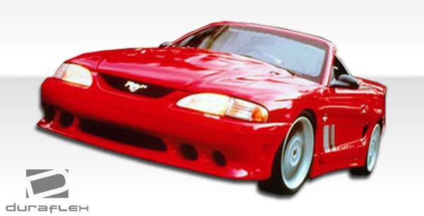 1994-1998 Ford Mustang Duraflex Colt Body Kit - 4 Piece - Includes Colt Front Bumper Cover (101434) Colt Rear Bumper Cover (101435) Colt Side Skirts Rocker Panels (101436)
