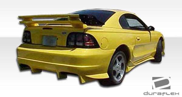 1994-1998 Ford Mustang Duraflex Evo 5 Body Kit - 4 Piece - Includes Evo 5 Front Bumper Cover (101428) Vader Rear Bumper Cover (101441) Vader Side Skirts Rocker Panels (101442)