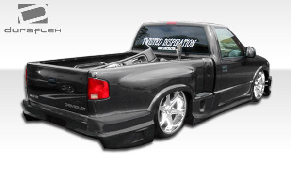 1994-2004 Chevrolet S-10 Standard Cab Duraflex Stepside Drifter Body Kit - 6 Piece - Includes Drifter Front Bumper Cover (101417) Drifter Rear Bumper Cover (101420) Drifter Side Skirts Rocker Panels - 4 Piece (101421)