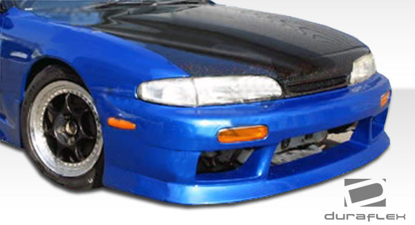 1995-1996 Nissan 240SX S14 Duraflex V-Speed Body Kit - 4 Piece - Includes V-Speed Front Bumper Cover (101649) V-Speed Rear Bumper Cover (101650) V-Speed Side Skirts Rocker Panels (101651)
