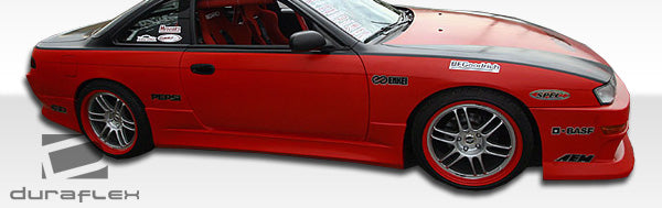 1995-1998 Nissan 240SX S14 Duraflex V-Speed Side Skirts Rocker Panels - 2 Piece