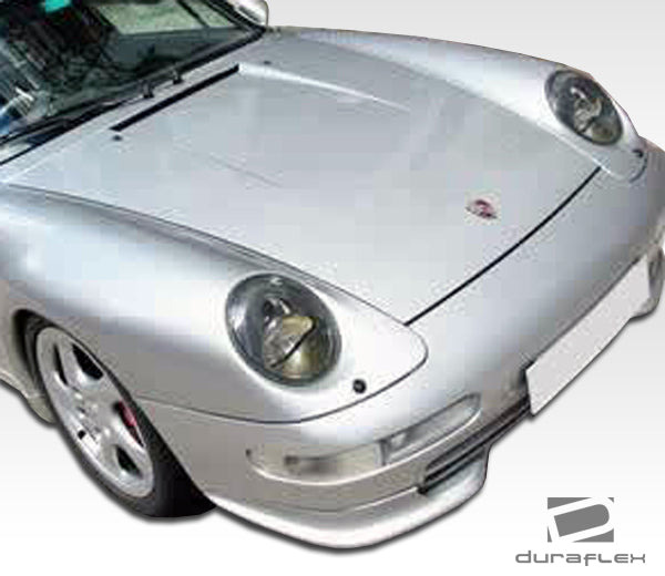 1995-1998 Porsche 911 Carrera 993 C2 C4 Targa Duraflex RS Look Front Add Ons Spat Bumper Extensions - 2 Piece