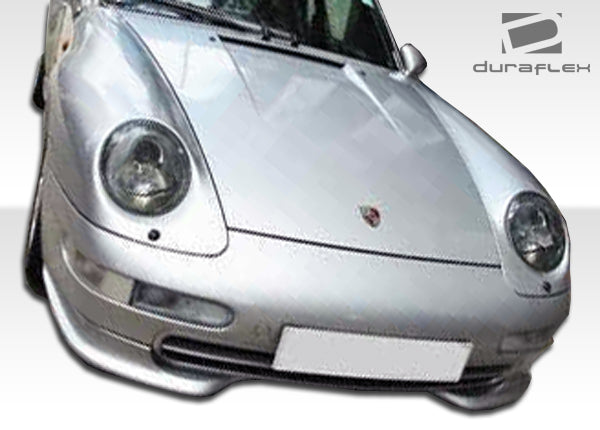 1995-1998 Porsche 911 Carrera 993 C2 C4 Targa Duraflex RS Look Front Add Ons Spat Bumper Extensions - 2 Piece