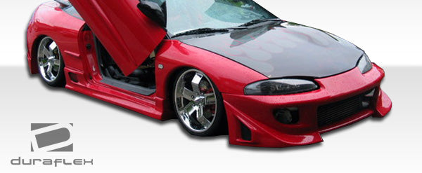 1997-1999 Mitsubishi Eclipse Eagle Talon Duraflex Blits Body Kit - 4 Piece - Includes Blits Front Bumper Cover (101873) Blits Rear Bumper Cover (101874) Blits Side Skirts Rocker Panels (101599)