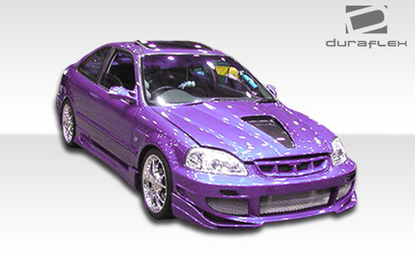 1996-1998 Honda Civic 2DR Duraflex AVG Body Kit - 4 Piece - Includes AVG Front Bumper Cover (101732) AVG Rear Bumper Cover (101733) AVG Side Skirts Rocker Panels (101734)