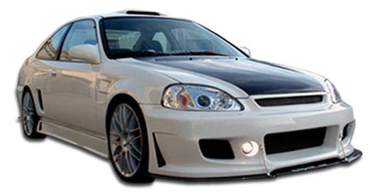 1999-2000 Honda Civic 2dr / 4DR Duraflex B-2 Body Kit - 4 Piece - Includes B-2 Front Bumper Cover (102086) B-2 Side Skirts Rocker Panels (105537) B-2 Rear Bumper Cover (105538)