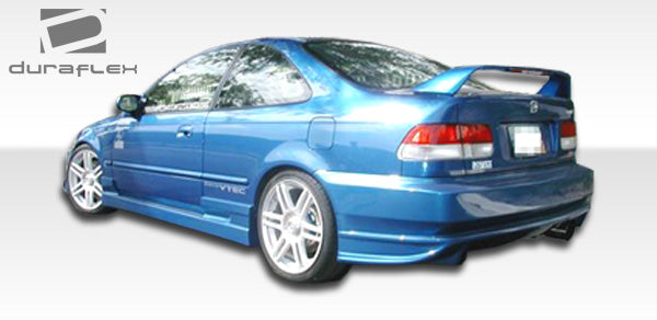 1996-2000 Honda Civic 2DR / HB Duraflex Bomber Side Skirts Rocker Panels - 2 Piece