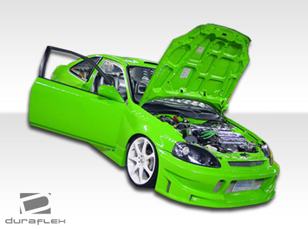 1996-1998 Honda Civic 4DR Duraflex Buddy Body Kit - 4 Piece - Includes Buddy Front Bumper Cover (101736) Buddy Rear Bumper Cover (101737) M3 Side Skirts Rocker Panels (101770)