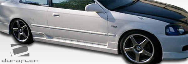 1996-1998 Honda Civic 2DR Duraflex Buddy Body Kit - 4 Piece - Includes Buddy Front Bumper Cover (101736) Buddy Rear Bumper Cover (101737) Buddy Side Skirts Rocker Panels (101738)