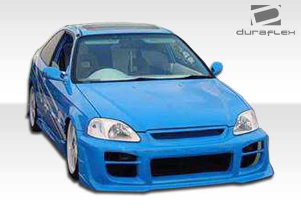1996-1998 Honda Civic 4DR Duraflex R34 Body Kit - 4 Piece - Includes R34 Front Bumper Cover (101776) Spyder Rear Bumper Cover (101744) M3 Side Skirts Rocker Panels (101770)