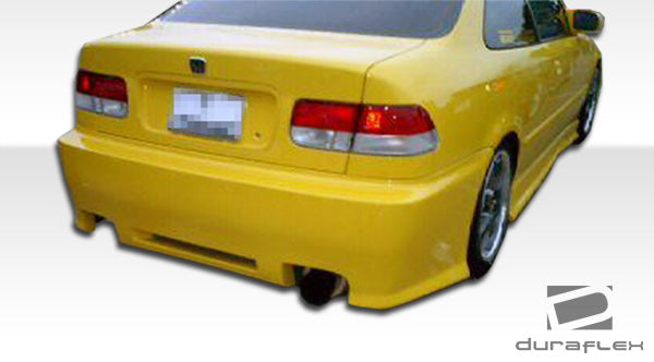 1999-2000 Honda Civic HB Duraflex R34 Body Kit - 4 Piece - Includes R34 Front Bumper Cover (102103) Spyder Rear Bumper Cover (101744) Spyder Side Skirts Rocker Panels (101720)