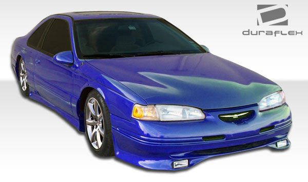 1996-1997 Ford Thunderbird Mercury Cougar Duraflex Racer Body Kit - 4 Piece - Includes Racer Front Lip Under Spoiler Air Dam (104375) Racer Rear Lip Under Spoiler Air Dam (104377) Racer Side Skirts Rocker Panels (104376)