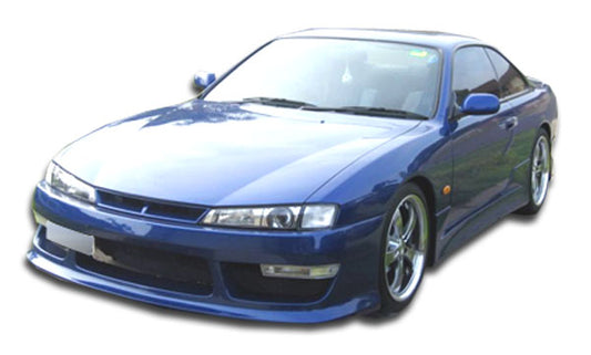 1997-1998 Nissan 240SX S14 Duraflex V-speed 2 Body Kit - 4 Piece - Includes V-Speed 2 Front Bumper Cover (103563)V-Speed Rear Bumper Cover (101650) V-Speed Side Skirts Rocker Panels (101651)