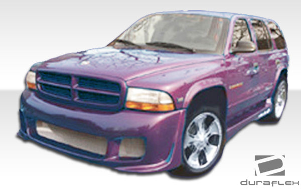 1998-2003 Dodge Durango Duraflex Platinum Body Kit - 4 Piece - Includes Platinum Front Bumper Cover (101812) Platinum Rear Bumper Cover (101813) Platinum Side Skirts Rocker Panels (101814)
