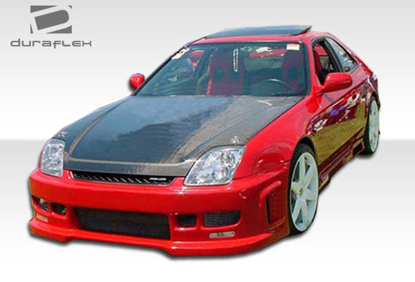 1997-2001 Honda Prelude Duraflex Spyder Body Kit - 4 Piece - Includes Spyder Front Bumper Cover (101837) Spyder Rear Bumper Cover (101839) Spyder Side Skirts Rocker Panels (101840)