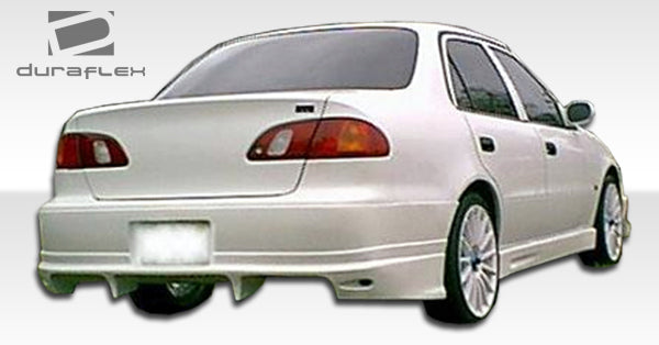 1993-1997 Toyota Corolla Geo Prizm Duraflex Bomber Body Kit - 4 Piece - Includes Bomber Front Bumper Cover (101324) Bomber Rear Bumper Cover (101325) Bomber Side Skirts Rocker Panels (102033)
