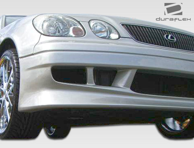 1998-2005 Lexus GS Series GS300 GS400 GS430 Duraflex V-Speed Body Kit - 4 Piece - Includes V-Speed Front Bumper Cover (106550) Cyber Side Skirts Rocker Panels (102312) Cyber Rear Bumper Cover (102313)