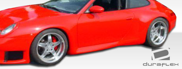 1999-2001 Porsche 911 Carrera 996 C2 C4 Duraflex GT3-R Look Wide Body Side Skirts Rocker Panels - 2 Piece