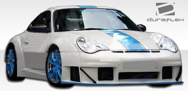 2002-2004 Porsche 911 Carrera 996 C2 C4 Duraflex GT3 RSR Look Wide Body Side Skirts Rocker Panels - 2 Piece