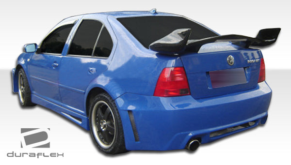 1999-2004 Volkswagen Jetta Duraflex Velocity Body Kit - 4 Piece - Includes Velocity Front Bumper Cover (104525) Velocity Rear Bumper Cover (104526) Velocity Side Skirts Rocker Panels (104527)