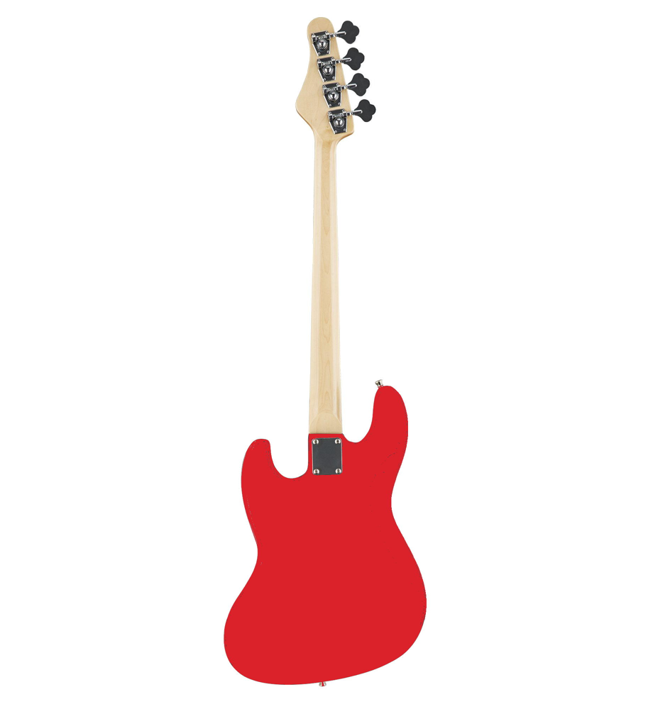 Austin AJB300RD - Double Cutaway Electric Bass Guitar - Red - F1068