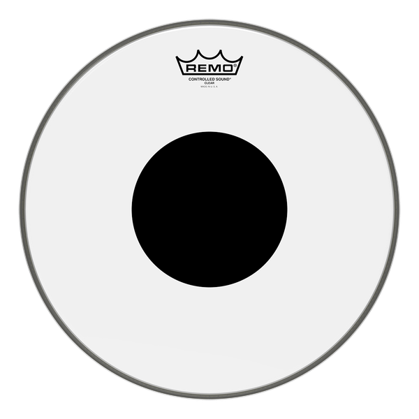Remo CS0316-10 Controlled Sound Clear Black Dot, Drumhead - Top Black Dot 15"