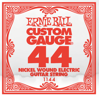 .044 - Ernie Ball - Custom Gauge Nickel Wound Electric Guitar String - Single
