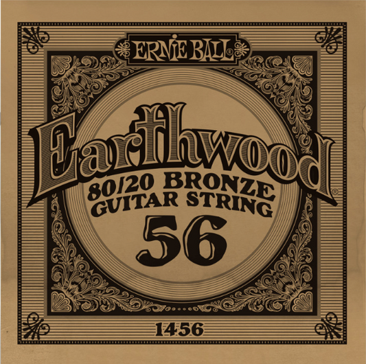 .056 Ernie Ball - Earthwood 80/20 Bronze Guitar String - Single