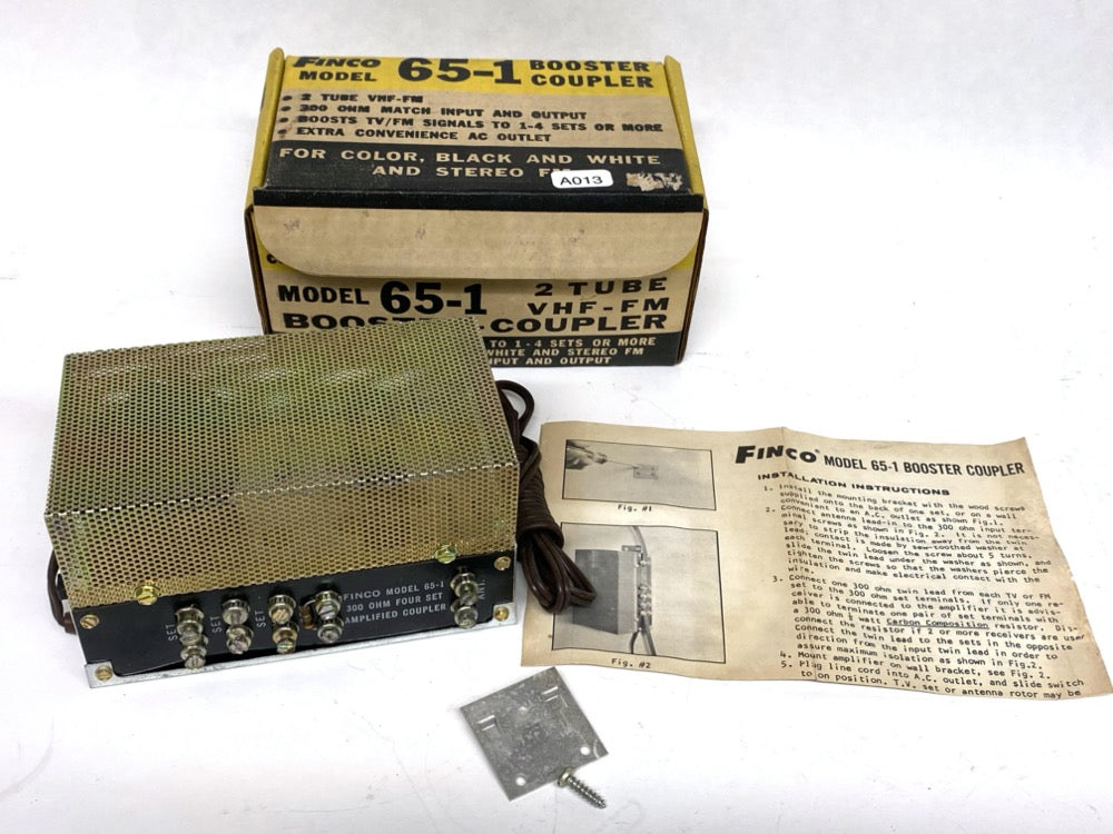 Used In Box Vintage Finco Model 65-1 Booster Coupler [A013]