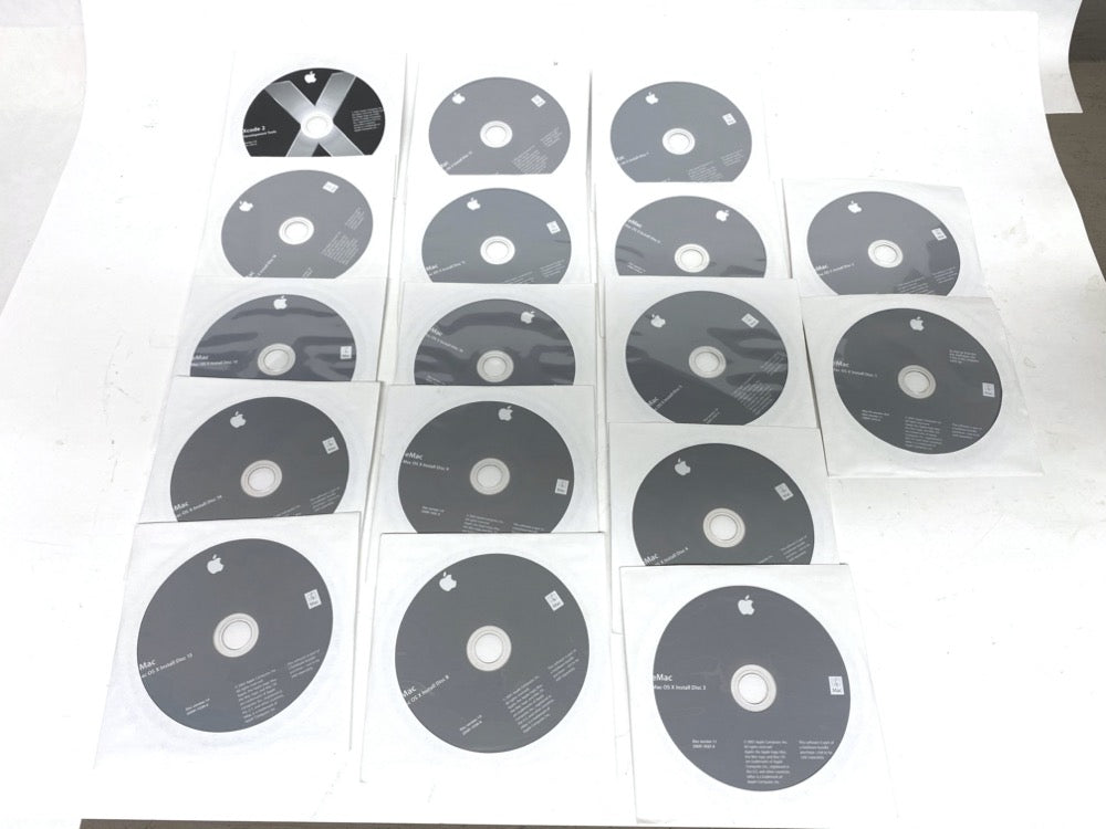 Set Of 17 Mac OSX Install Disk E Mac Media for Mac OSX 10.4 [A010]