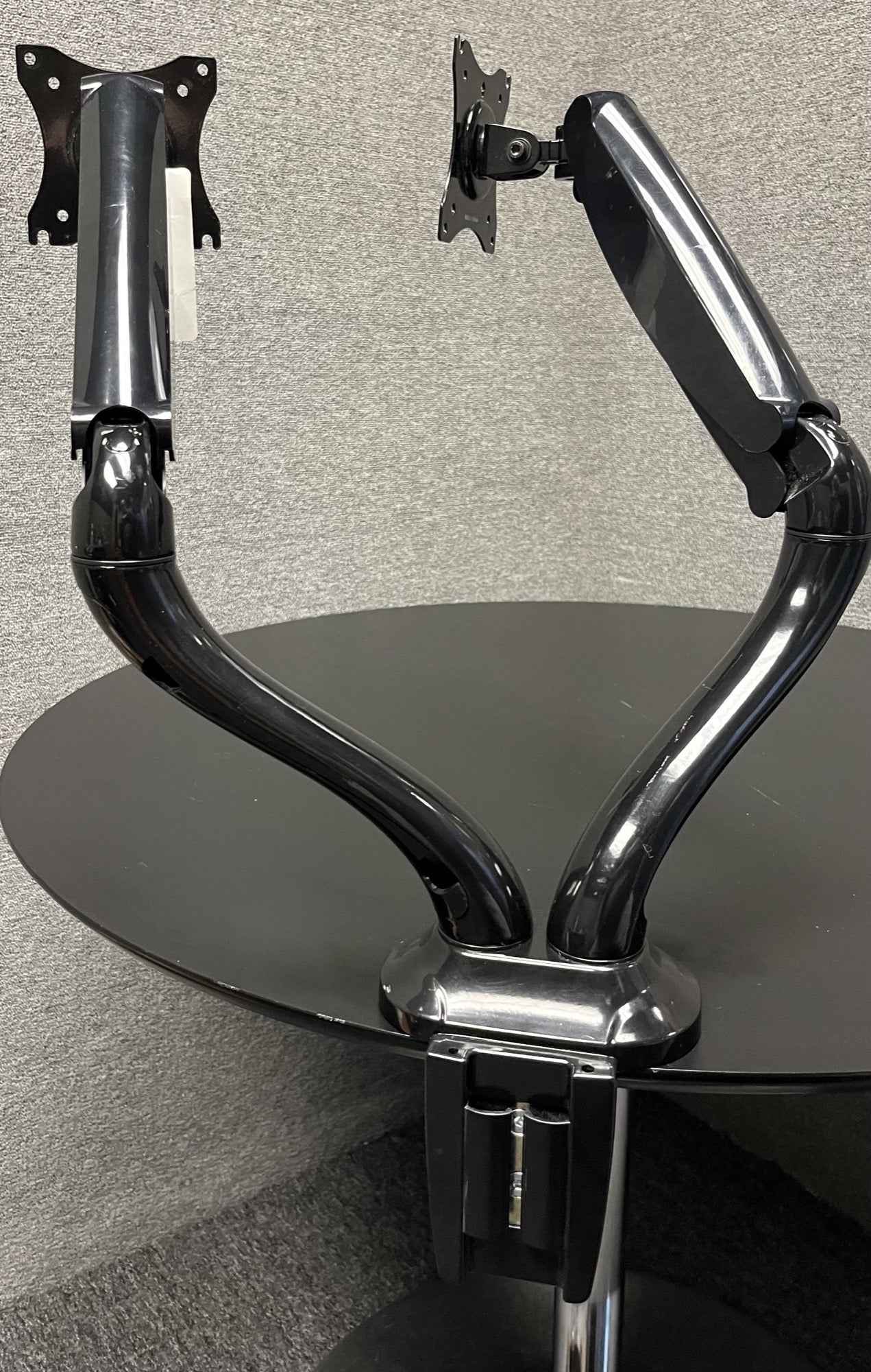 VIVO Premium Heavy Duty Dual Monitor VESA Desk Mount with Instant Pneumatic Adjustment