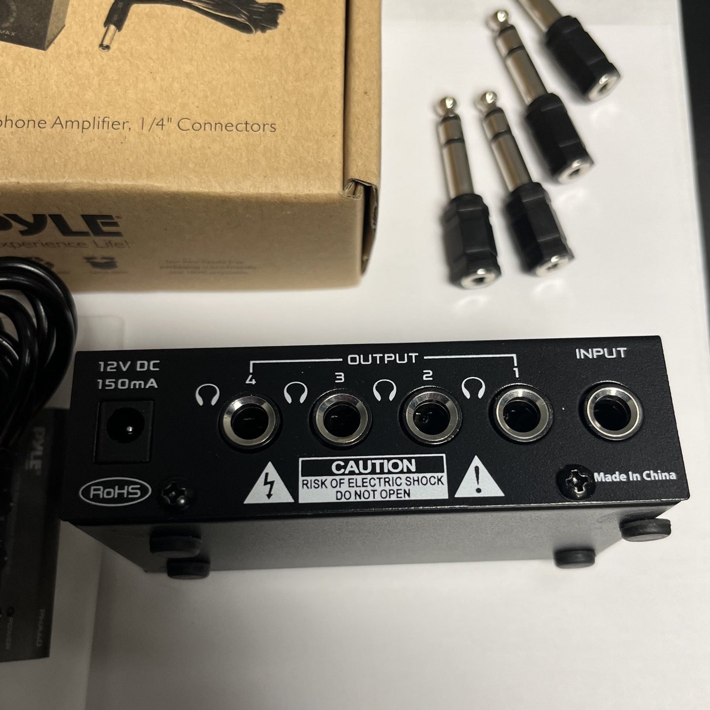 Pyle PHA40 4-Channel Headphone Amplifier