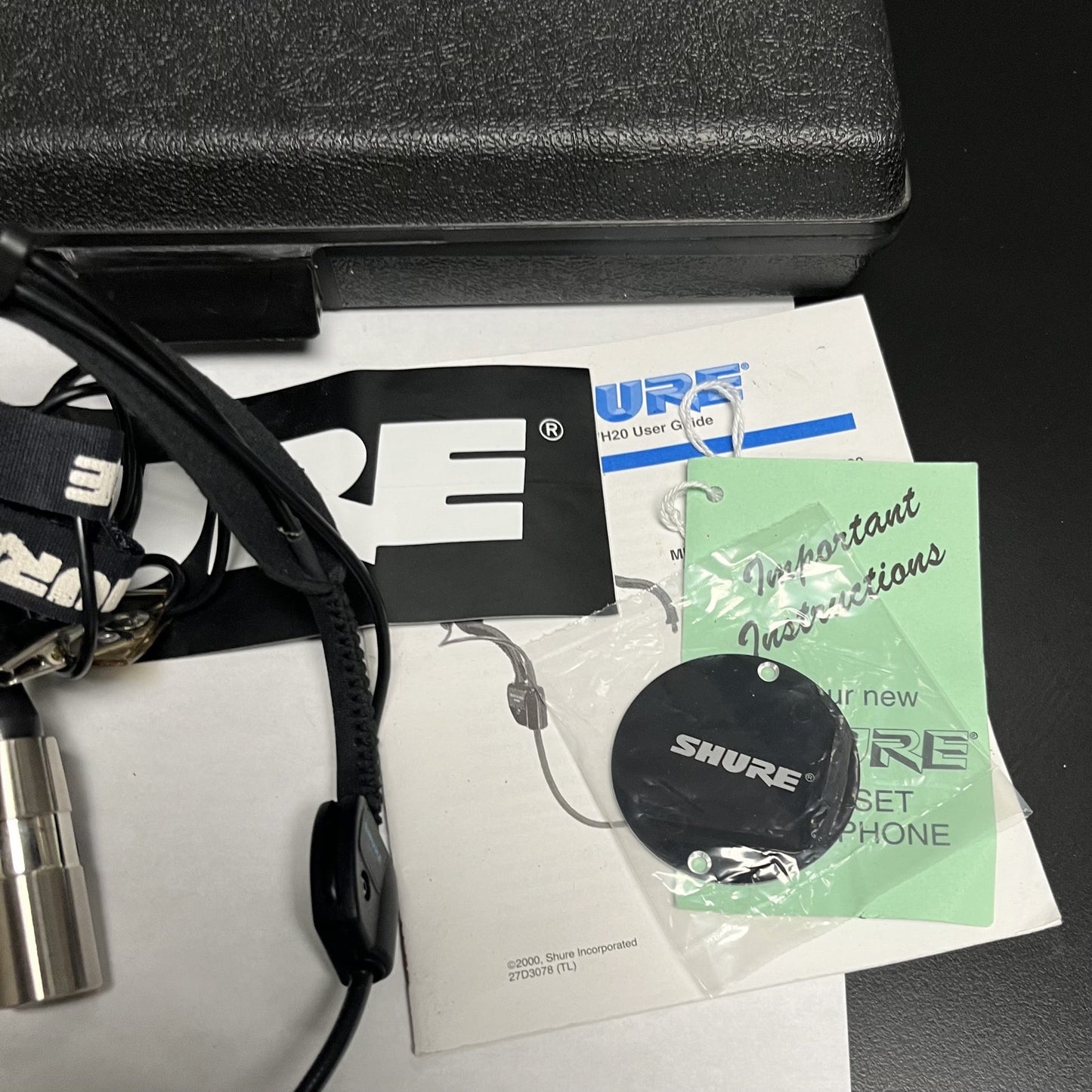 Shure WH20XLR Dynamic Headset Microphone - head worn drummer fitness vocal mic