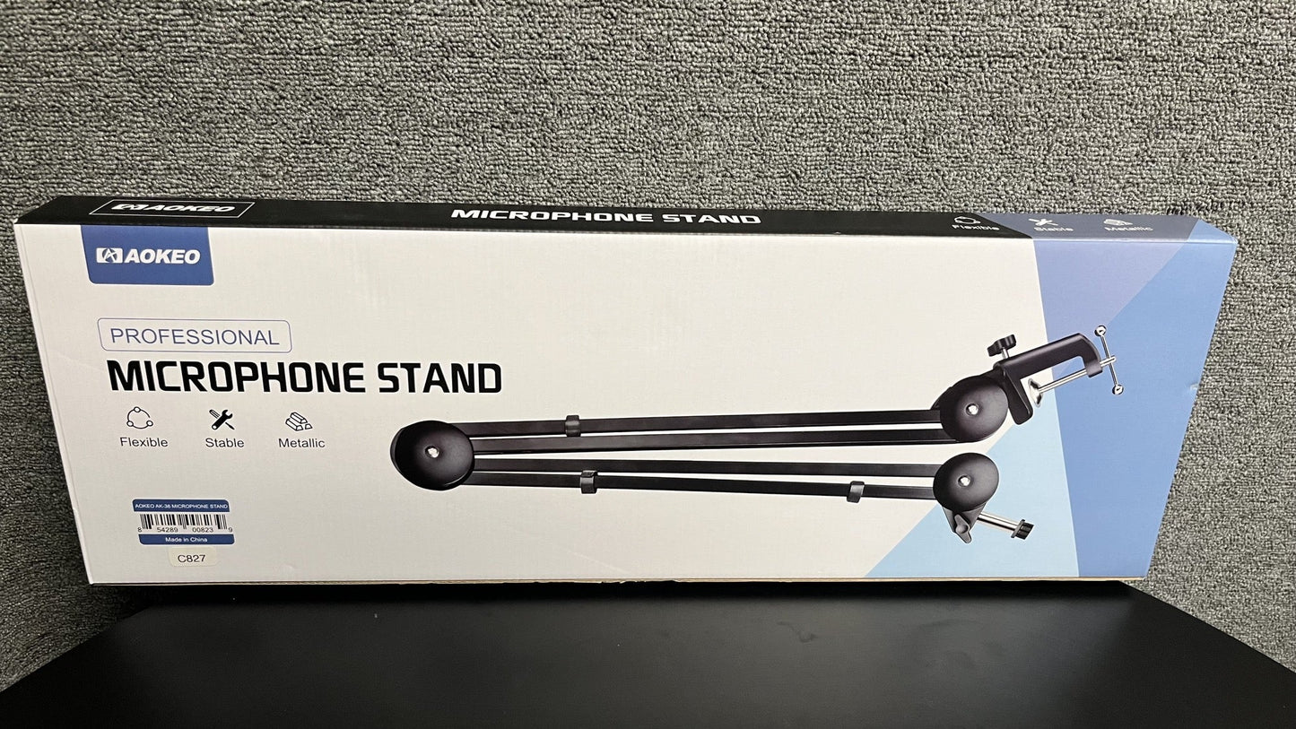 Clamp-on Desk Mount Desktop Microphone Boom Arm - Style 1