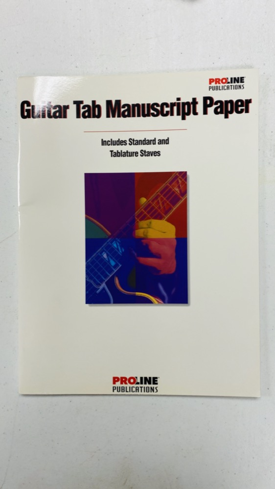 Guitar Tab Manuscript Paper - includes Standard & Tablature Staves