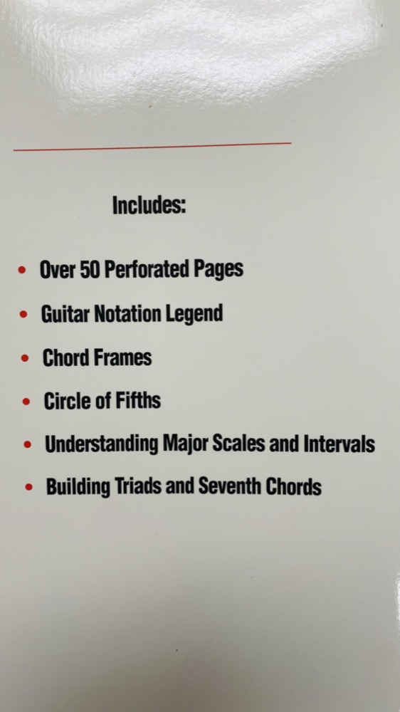 Guitar Tab Manuscript Paper - includes Standard & Tablature Staves