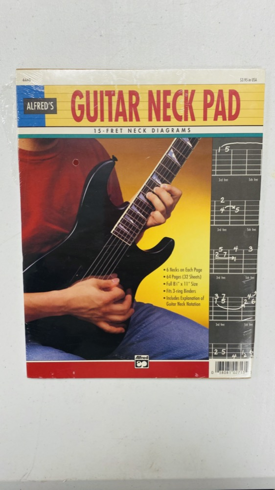 Alfred's - Guitar Neck Pad - 15-Fret Neck Diagrams